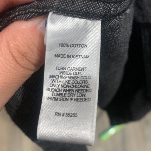 Men’s snap button down shirt with pleather detail - Picture 7 of 7